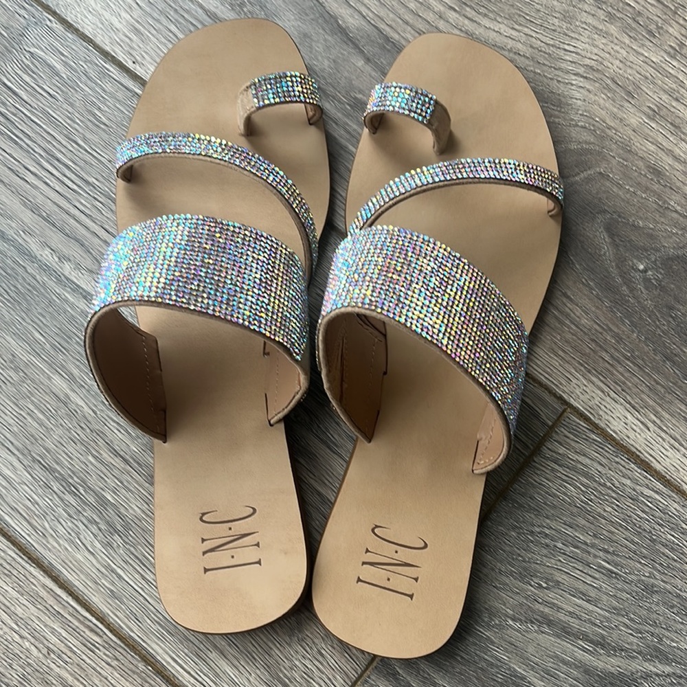 INC Rhinestone sandal 9M - Picture 6 of 10